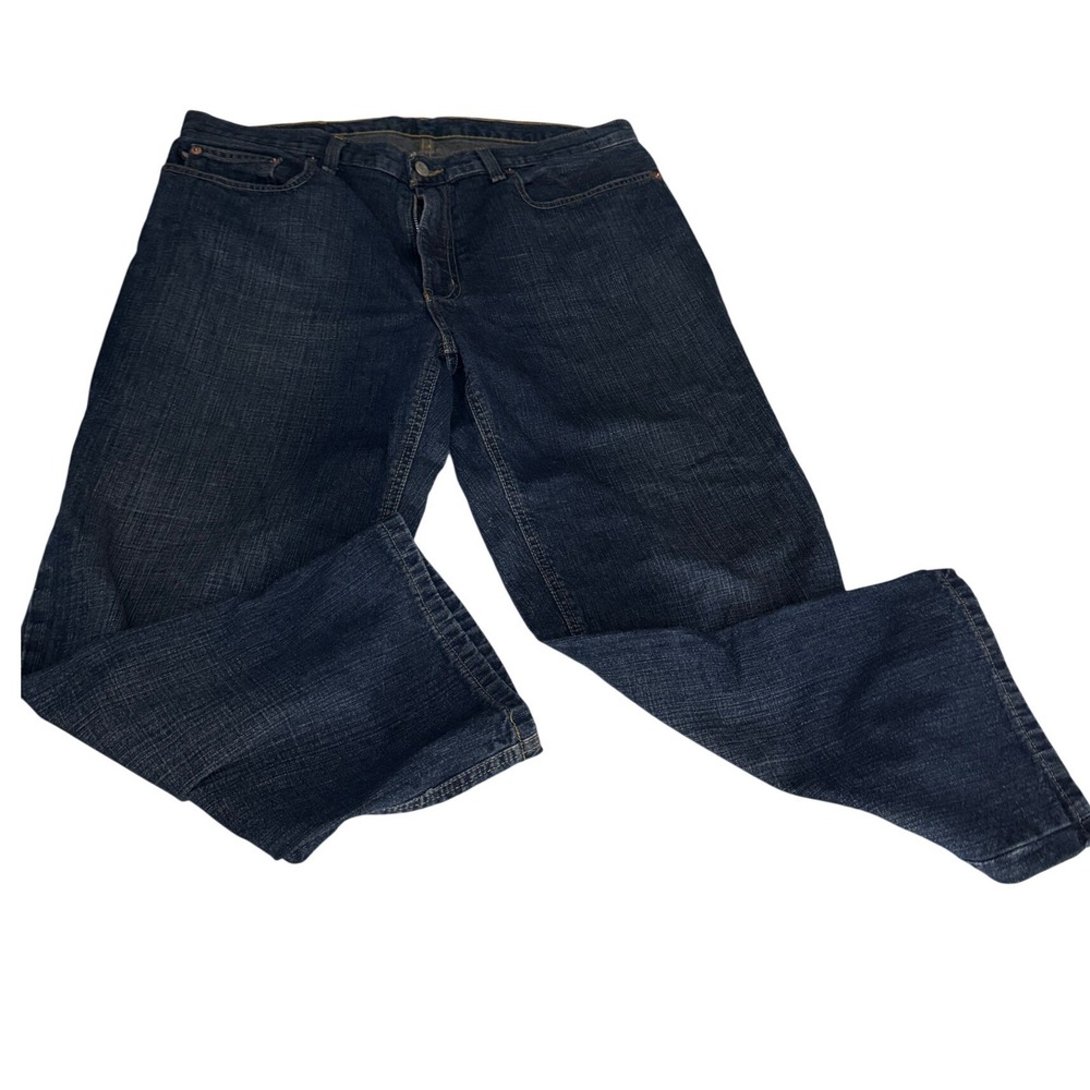 Polo Jeans Co Ralph Lauren Saturday Jeans‎ Wms  14 Blue Cropped Dark Wash Cotton
